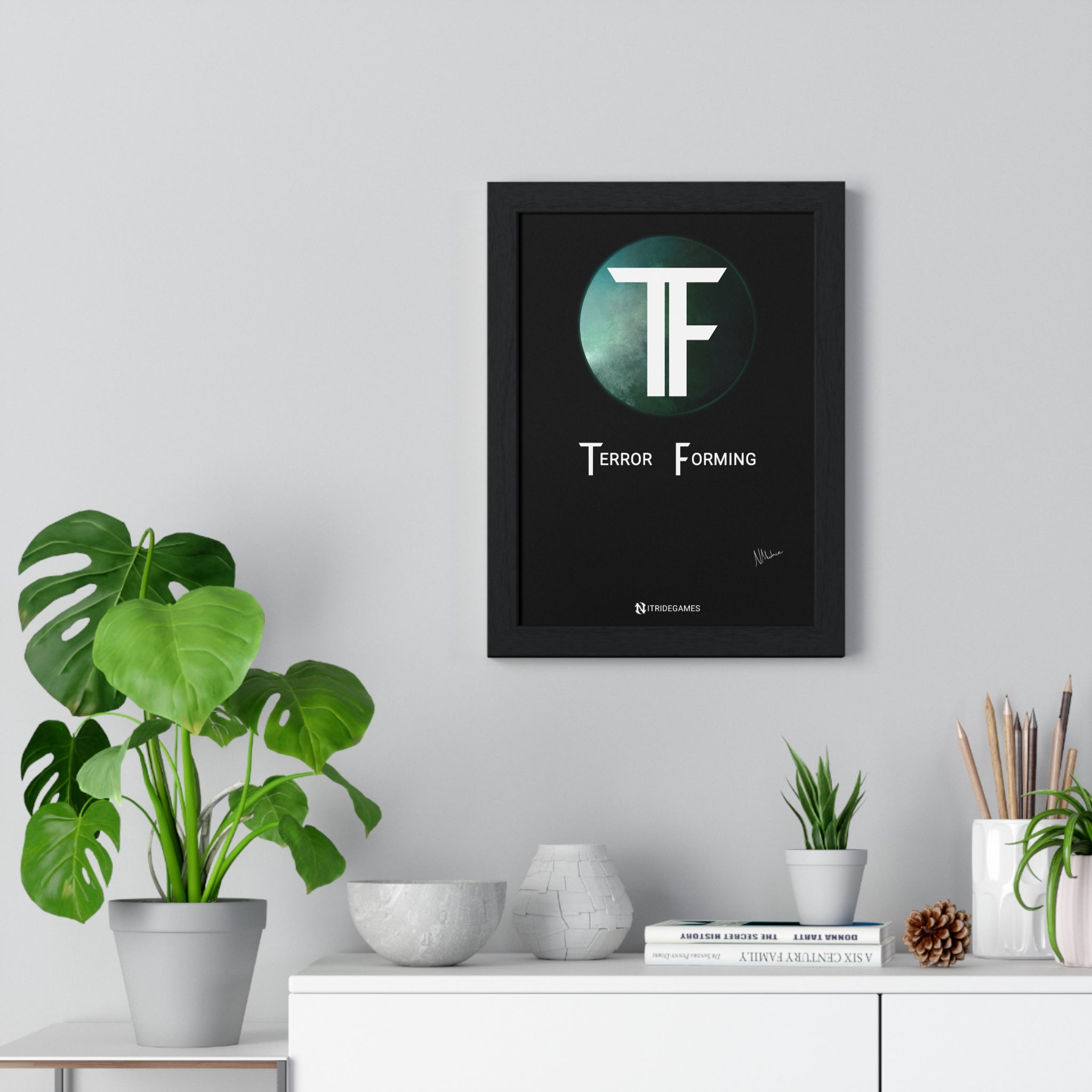 Terror Forming Framed Poster