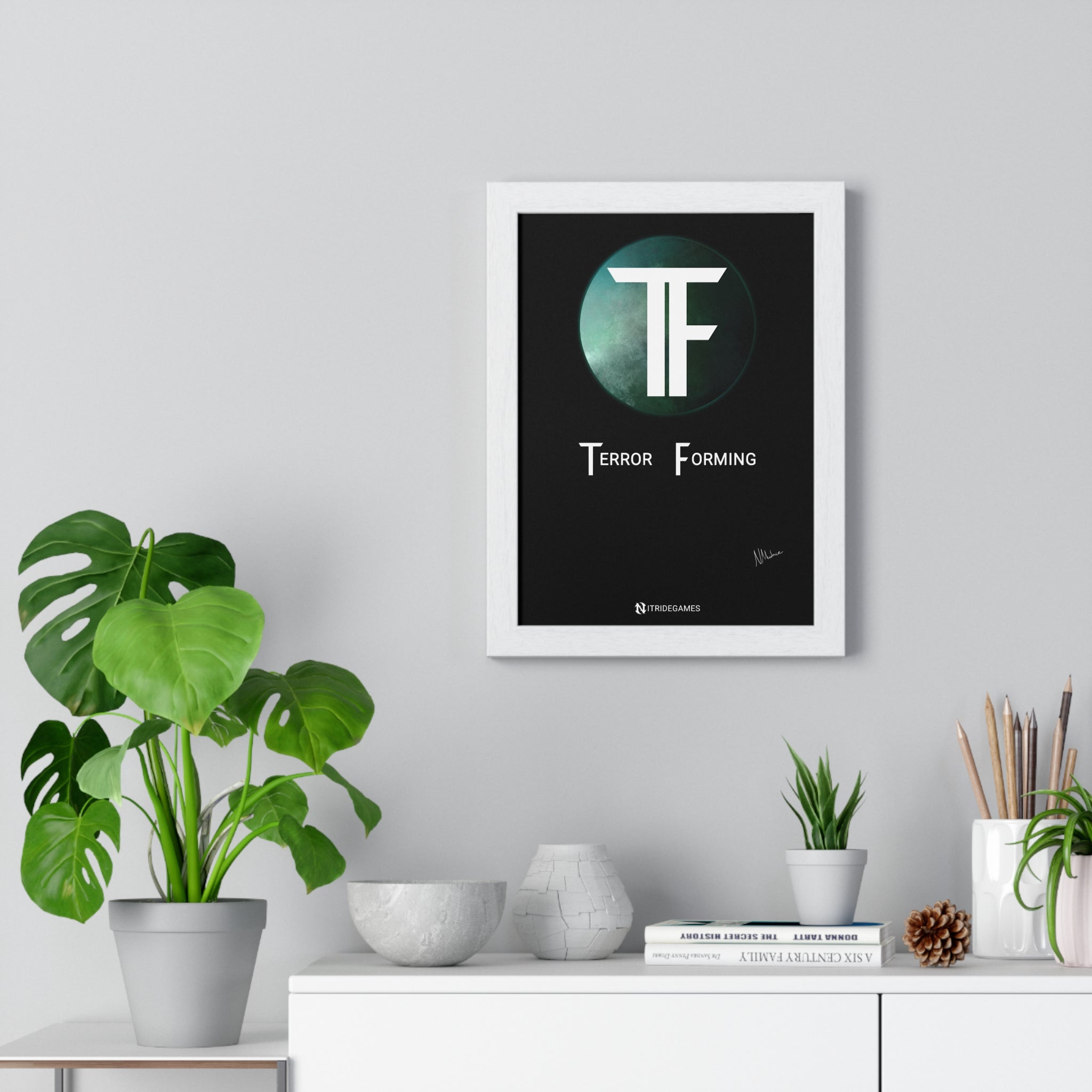 Terror Forming Framed Poster